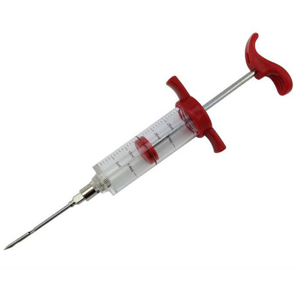 Qft346 Bbq Meat Syringe Marinade Injector Turkey Chicken Flavor Syringe
