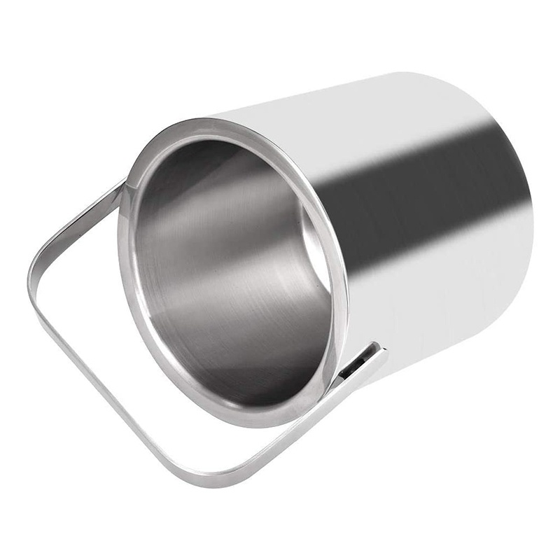 Xô Đựng Đá Hình Vuông Bằng Thép Không Gỉ Hai Lớp 1.3L Có Nắp Đậy Và Kẹp Gắp