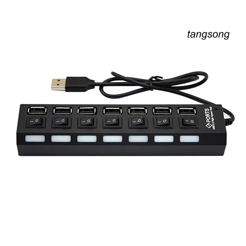 Hub Ts-7 Cổng Usb 2.0 Tốc Độ Cao Cho Laptop Pc