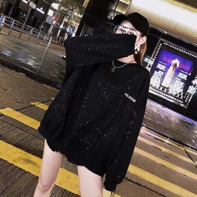 ÁO NỈ NHŨ KIM TUYẾN THỤNG CHỮ THÊU