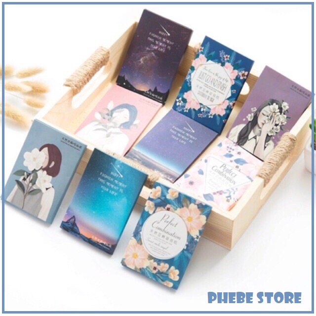 Giấy thấm dầu da mặt gói 50 tờ nội địa Trung họa tiết hoạt hình cute dễ thương tiện dụng