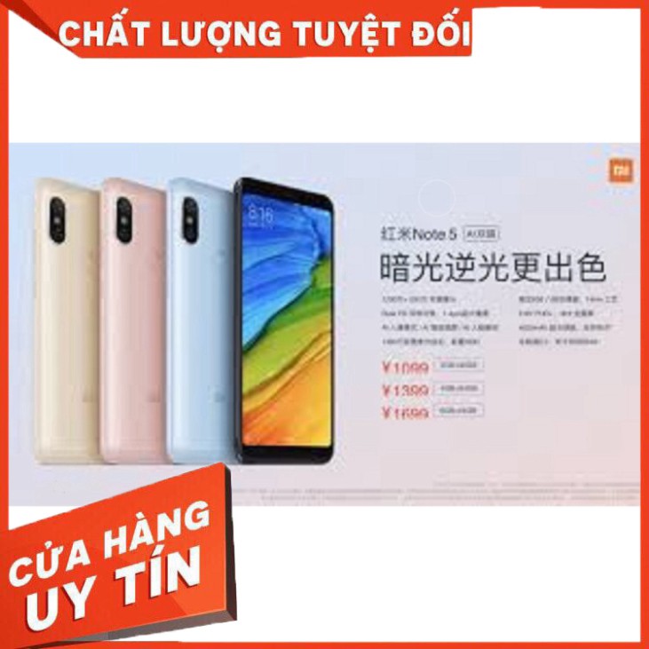 [ SIÊU GIẢM GIÁ  ] điện thoại Xiaomi Redmi Note 5 Pro 2 sim ram 4G/64G mới, Có Tiếng Việt, pin trâu 4100mah SHIP TOÀN QU