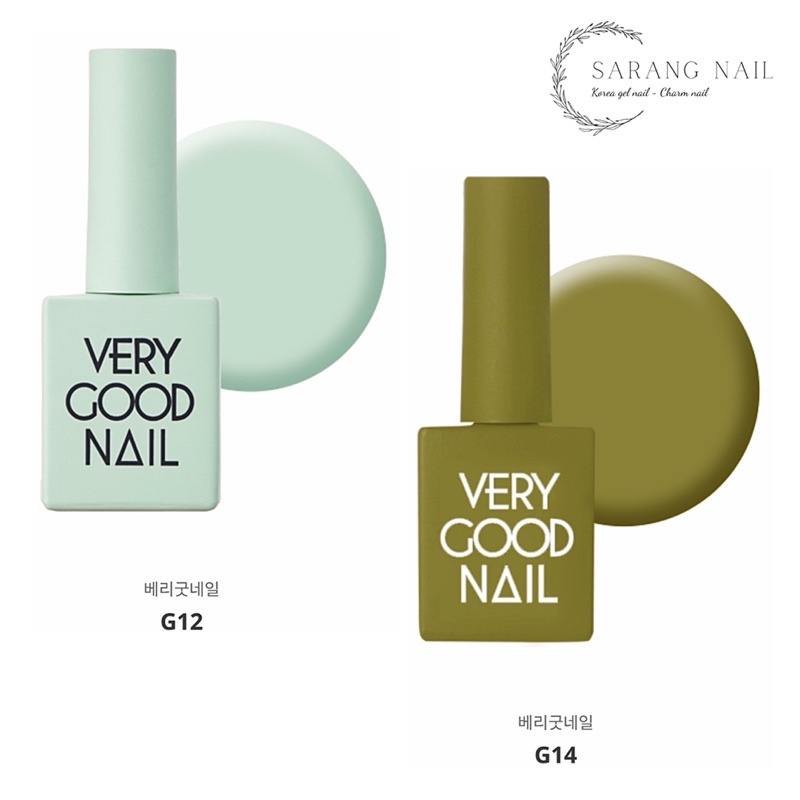 Sơn Very Good Nail chính hãng Hàn Quốc tone Xanh Green