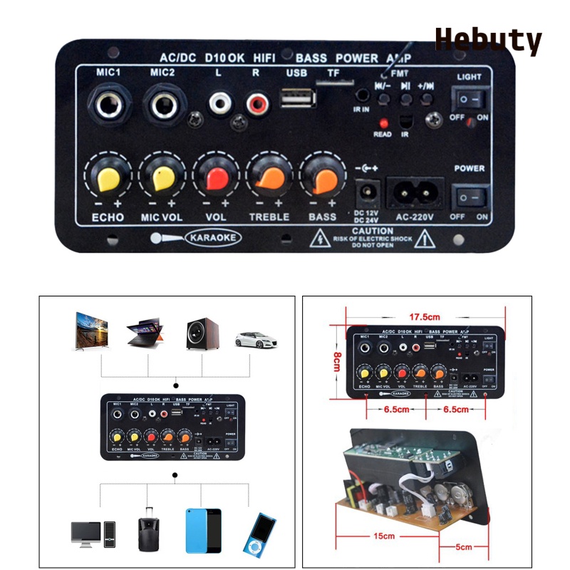 Bảng Mạch Khuếch Đại Âm Thanh Mono Amply Bluetooth 4.2 30-120W Dùng Cho Karaoke Tại Nhà