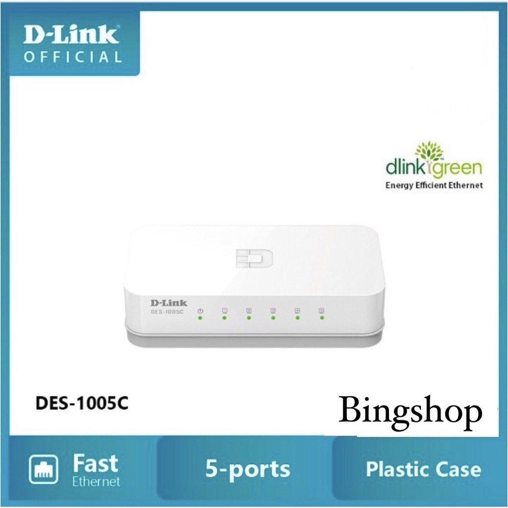 12.12 Hot Deals- D-Link Switch 5 cổng 10/100Mbps - Thiết bị chuyển mạch D-LINK DES-1005C - Hàng chính hãng
