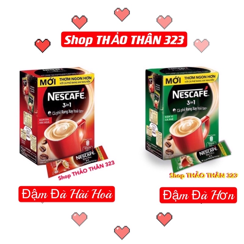 Cà phê NESCAFE 3in1 ĐẬM ĐÀ VỊ CÀ PHÊ (20gói x 17g)