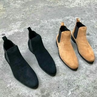 GIÀY CHELSEA BOOT DA BÒ LỘN