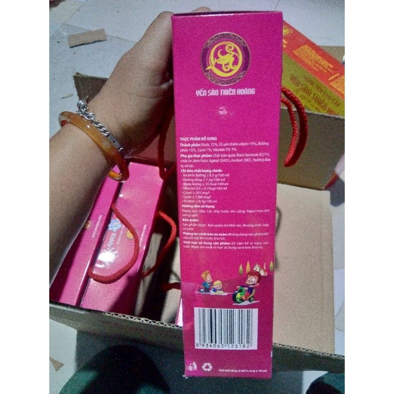 Yến sào Thiên Hoàng cao cấp Yummy Kiddy Hương Dâu CÓ ĐƯỜNG⚡15% yến thiên nhiên⚡tăng cường sức đề kháng cho trẻ