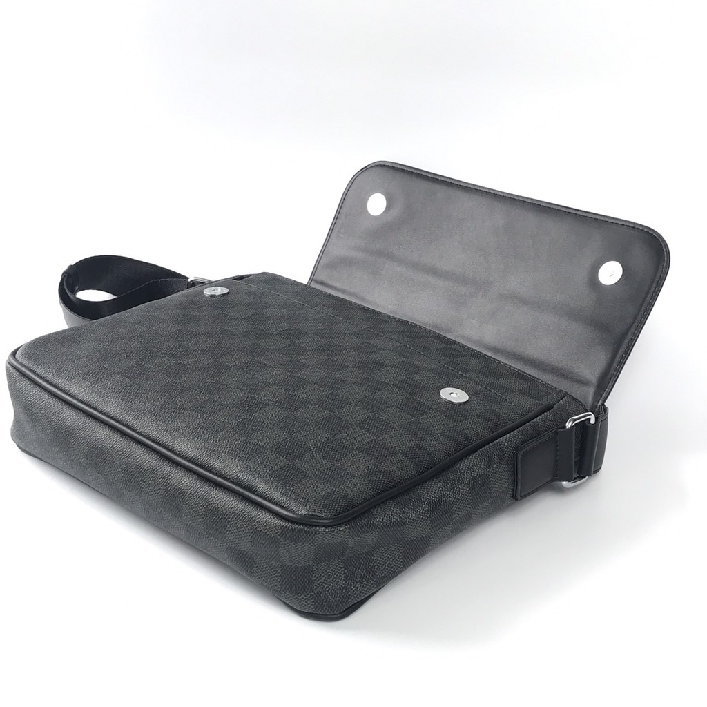 Cặp nam công sở văn phòng đeo chéo vai họa tiết caro, khóa kéo có nhiều ngăn da PU chống nước để tài liệu, ipad tiện lợi | BigBuy360 - bigbuy360.vn