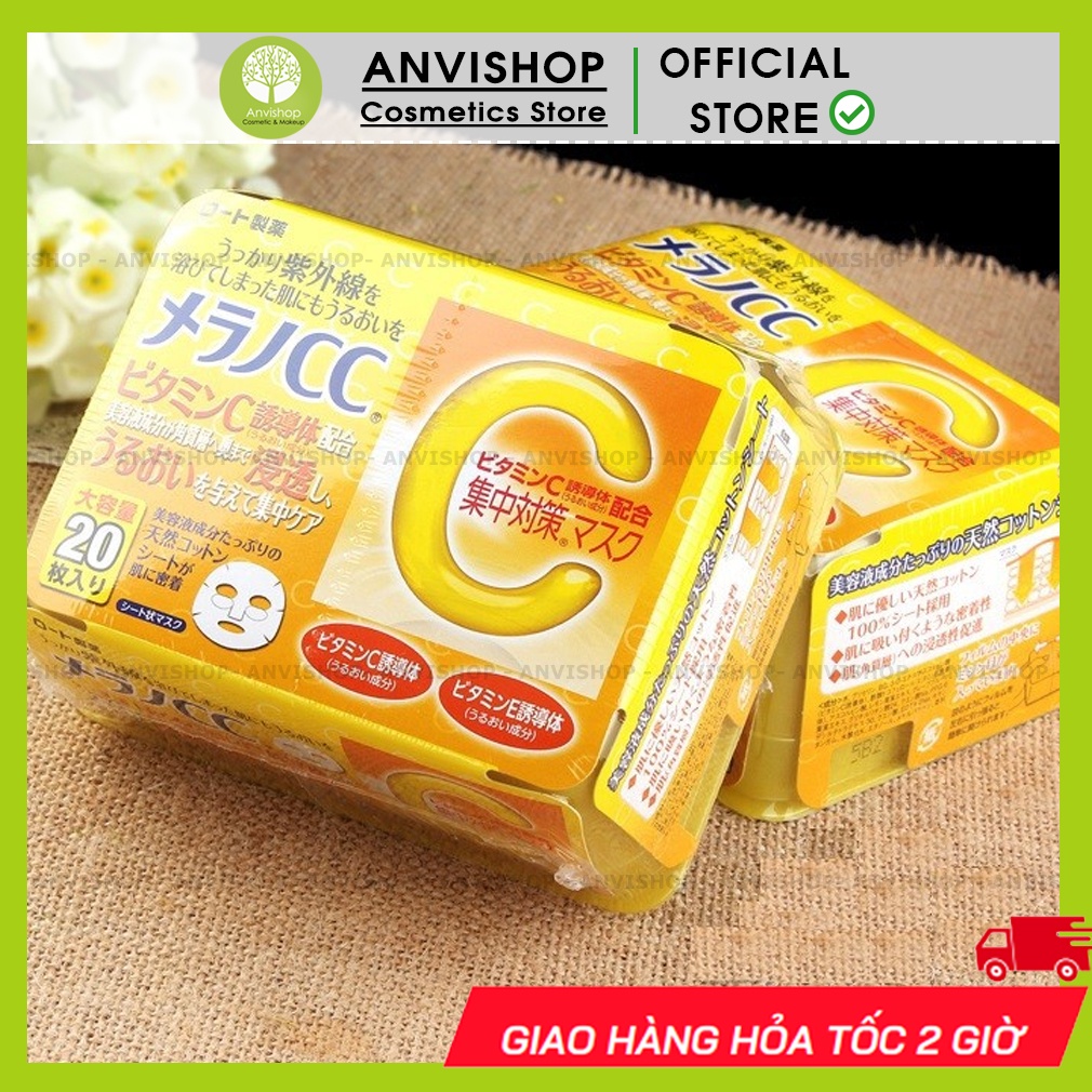 MẶT NẠ TRẮNG DA MELANO CC ( 20 MIẾNG)