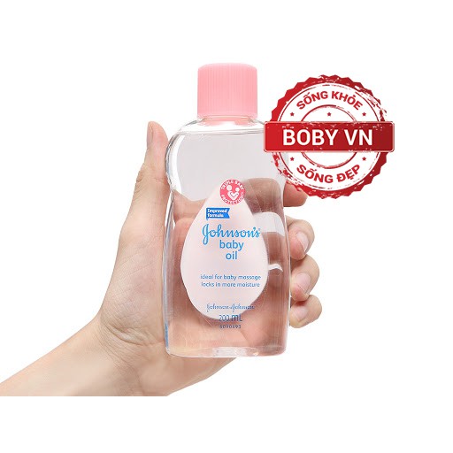 Dầu Massage và dưỡng ẩm Johnson Baby Oil ( 200ml) - Giữ ẩm Chính hãng