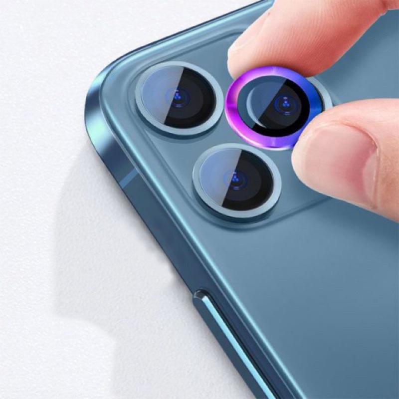 Dán từng mắt bảo vệ camera màu titan cầu vồng cho iphone 11/11pro/ 11 promax/ 12/12 pro/12 promax