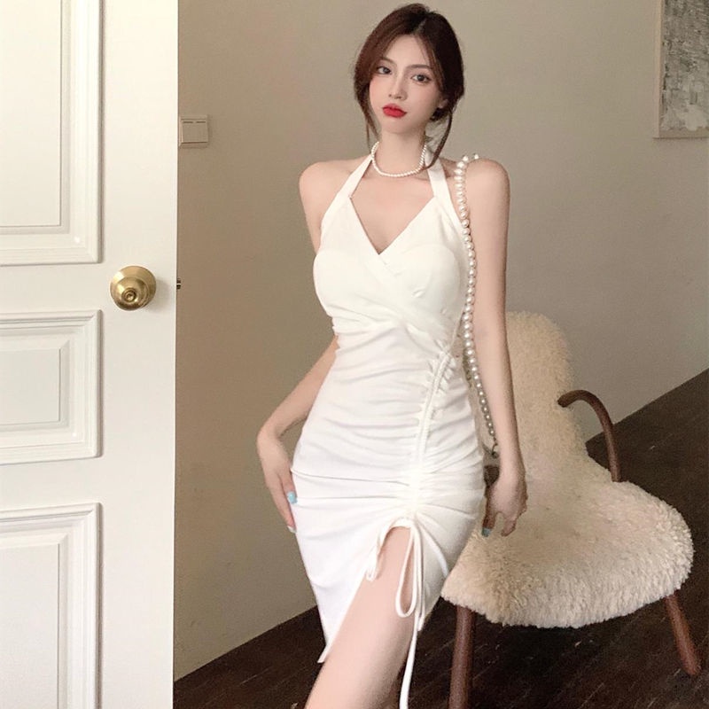 Đầm Ngắn Hai Dây Dáng Ôm Thời Trang Quyến Rũ Dành Cho Nữ