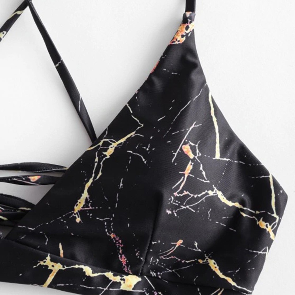 Bikini Cột Dây Sau Lưng Hoạ Tiết In Cho Phái Nữ | BigBuy360 - bigbuy360.vn