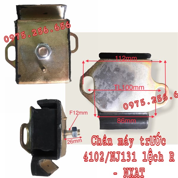 Chân máy trước 4102/NJ131 lệch R HM6T phụ tùng ô tô phụ tùng Hùng Lỳ
