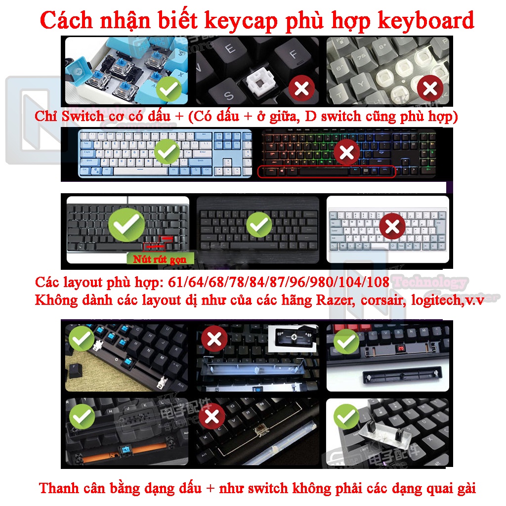 Keycap Kiểu XDA Gundam No.2 Chất Liêu PBT 124 Phím Dành Cho Layout 61/