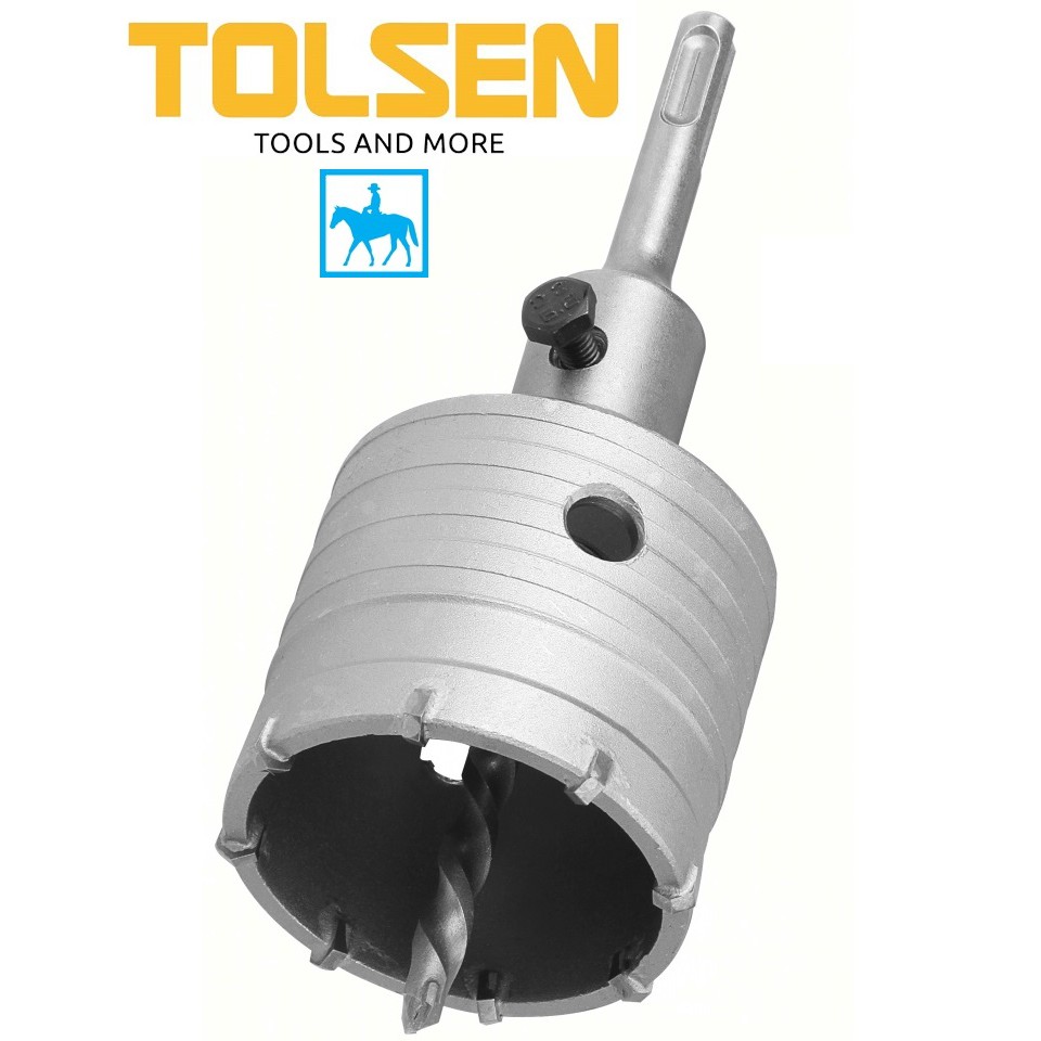 TOLSEN Mũi khoan lỗ khoét lỗ tường bê tông 100mm Hole Saw 75896