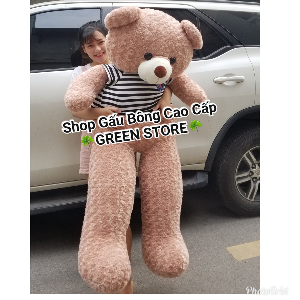 (Ảnh Thật 100%) GẤU BÔNG TEDDY 1M8 KHỔ VẢI, CAO 1M6