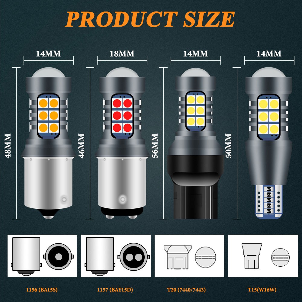 Đèn LED Kevanly T15 1156 DC12V dành cho xe hơi