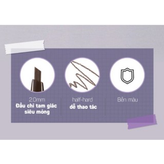 Chì kẻ mày BLACK ROUGE HALF-HARD DRAWING MASTER EYEBROW