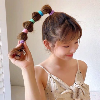Set 100 Dây Buộc Tóc Co Giãn Thời Trang Cho Bé Gái