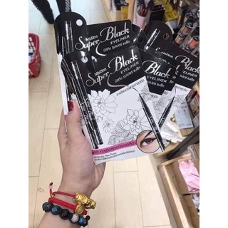 Bút kẻ mắt mistine super black