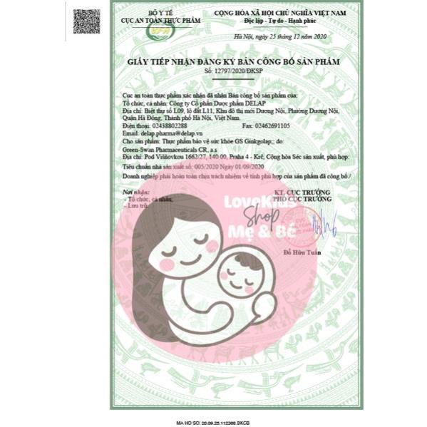 Giảm trí nhớ kém, tăng cường lưu thông lên não, tăng cường hoạt động não - GS Ginkgolap -