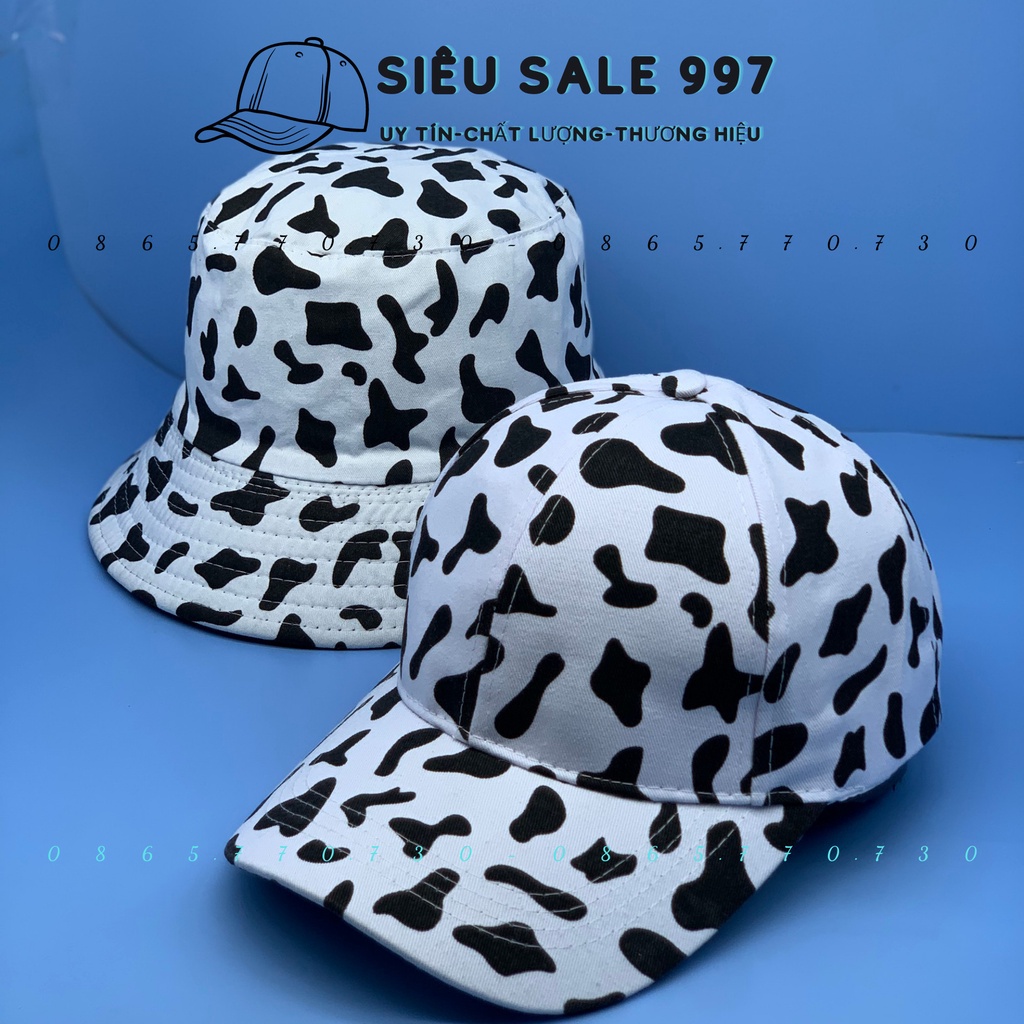 COMBO 2 CÁI MŨ BUCKET, NÓN KẾT BÒ SỮA THỜI TRANG CUTE NAM NỮ UNISEX