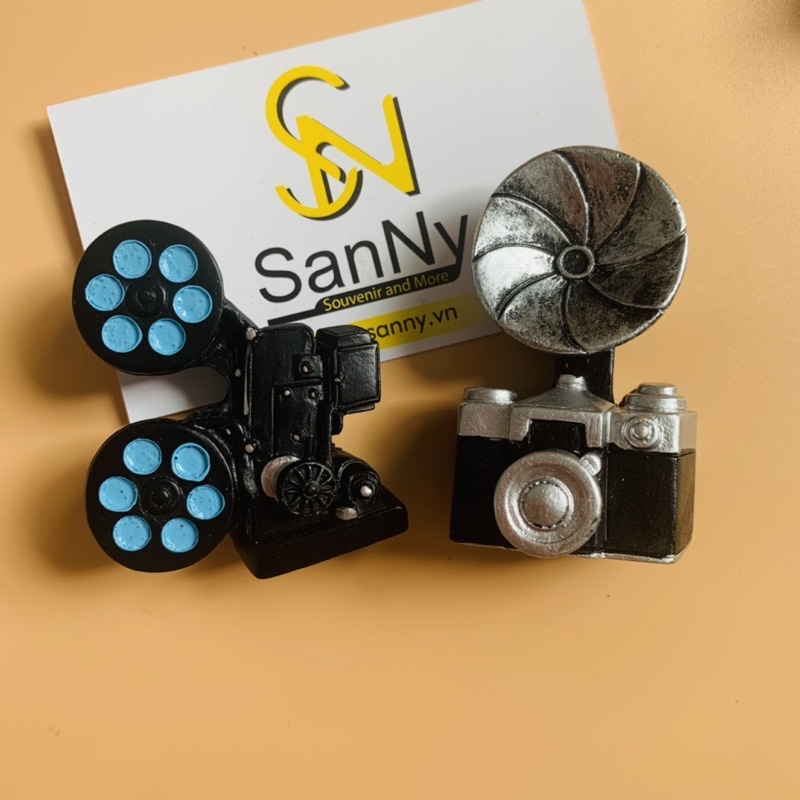 Nam châm hít dán dính trang trí tủ lạnh, tủ sắt, lò nướng, lò viba hình ảnh đồ dùng phong cách cổ điển