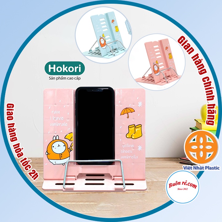 Giá đỡ điện thoại, đỡ sách Hokori Việt Nhật (MS: 5693) - Giá đỡ đa năng gấp gọn có thể điều chỉnh tiện ích Br 01527