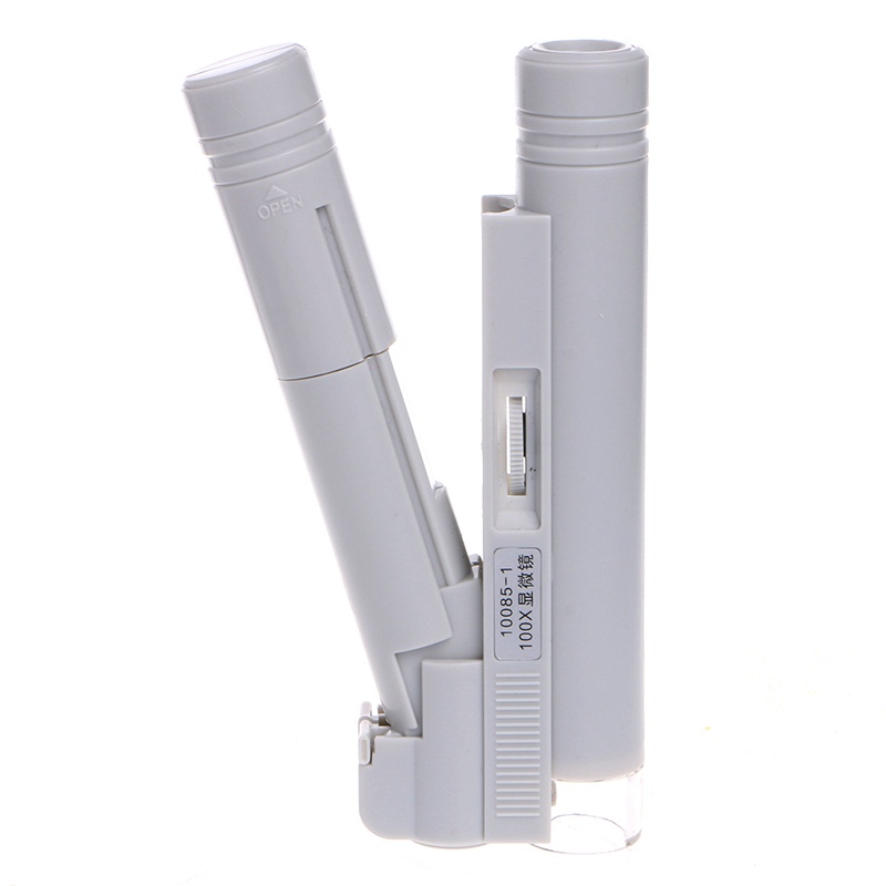 Sa Kính Hiển Vi Cầm Tay Phóng Đại 100 Lần Có Đèn LED