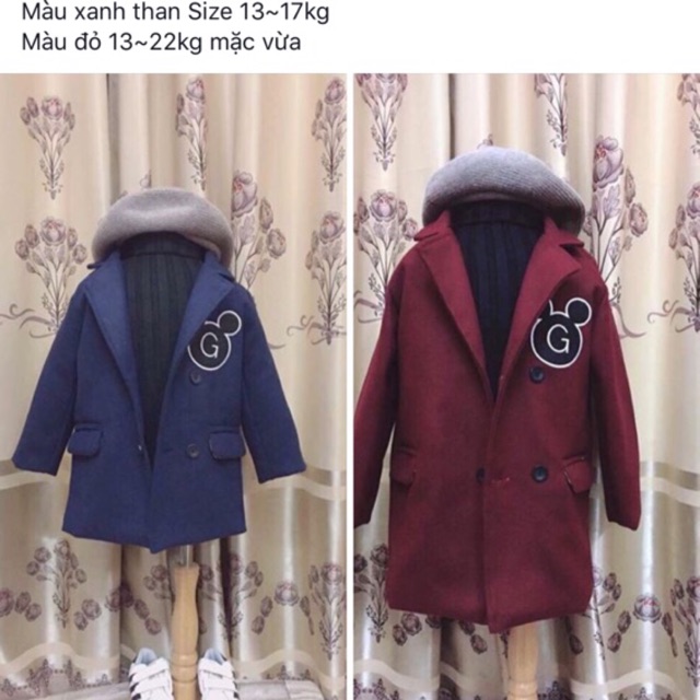 Áo dạ bé trai