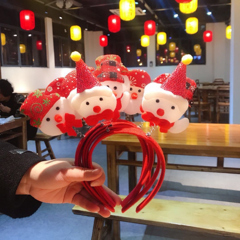 Kẹp Tóc Hình Sừng Hươu Phong Cách Giáng Sinh Thời Trang