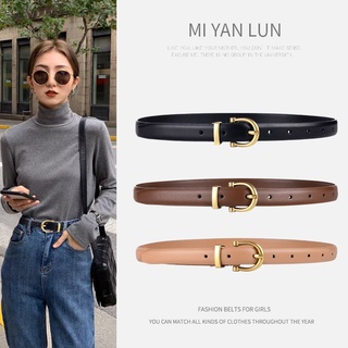Thắt lưng bản 1,8cm dây nịt nữ , da thật, khóa kim loại thời trang cao cấp thời trang cho nữ