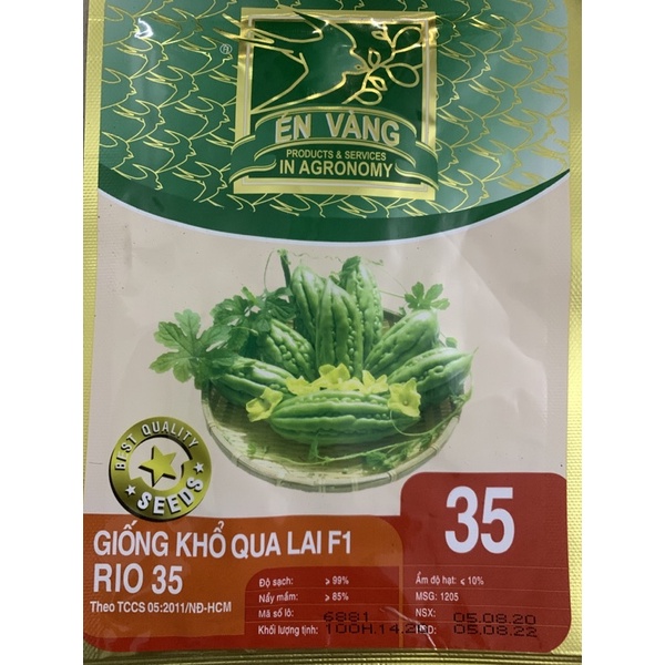 HẠT GIỐNG KHỔ QUA ÉN VÀNG LAI F1 RIO 35 (GÓI 100 HẠT)