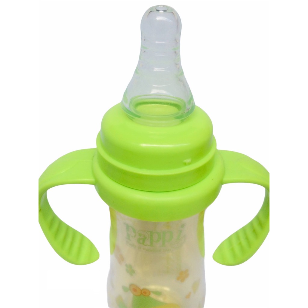 Bình Sữa cổ hẹp Có tay cầm PAPPI Thailand 250ml