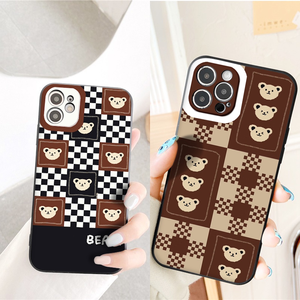 CASE Caro Gấu Nâu Ốp lưng iphone Gấu nâu caro ốp dẻo 6/6splus/7/7plus/8/8plus/x/xr/xs/11/12/13/pro/promax