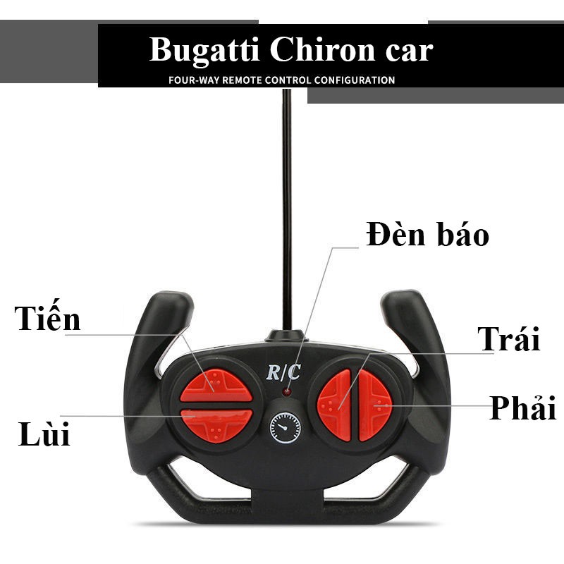 Xe Ô Tô Điều Khiển Từ Xa bugatti, Đồ Chơi Xe Hơi Điểu Khiển Cho Bé - Sẵn Hàng