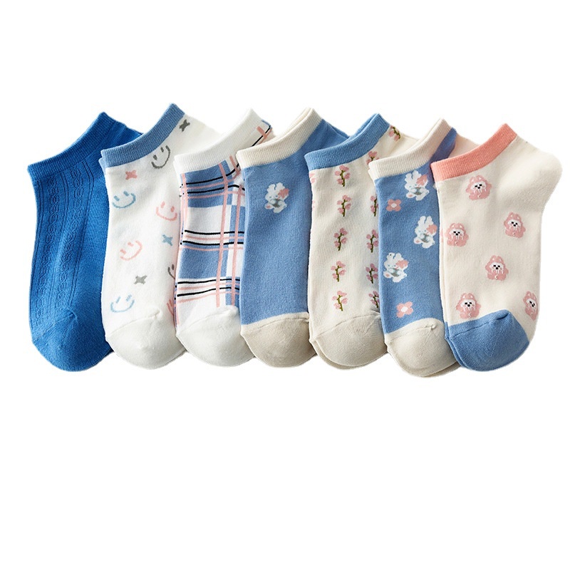 Vớ Cotton Mỏng Cổ Thấp Miệng Nông Dễ Thương Phong Cách Nhật Bản Thời Trang Xuân Thu Cho Nữ