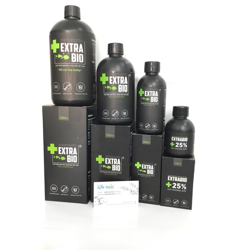 EXTRA BIO 500ML - Chế Phẩm Vi Sinh Làm Trong Nước - Khử Mùi Tanh Hôi - Cho Hồ Cá Cảnh