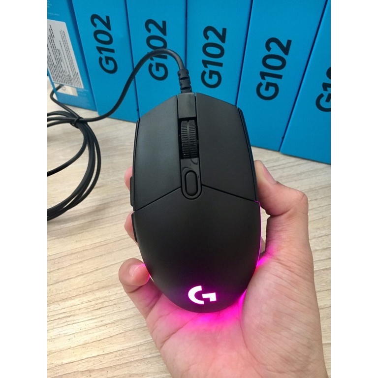 Chuột chơi game, chuột máy tính có dây LOGITECH G102 RBG Độ Chính Xác Cao 8000DPI [ Bảo Hành 12 Tháng 1 Đổi 1] Hàng OEM