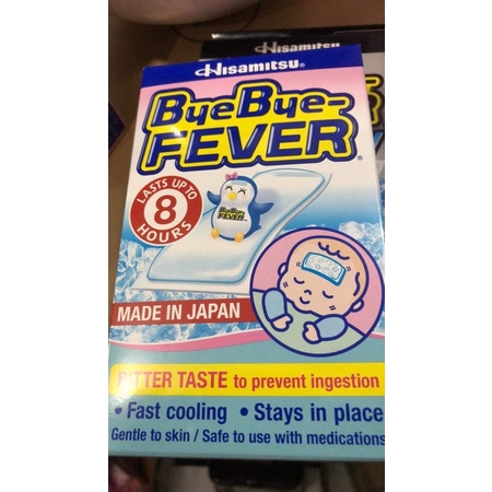 Dán hạ sốt giảm đau Byebye Fever Hisamitsu (Nhật Bản)