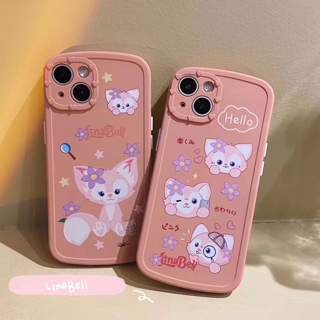 Ốp điện thoại TPU dẻo in hình con cáo hồng cho IPHONE 7PLUS 8PLUS 11 11PROMAX 12 12PRO 12PROMAX 13 13PRO 13PROMAX X XR XS XSMAX