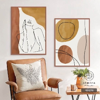 😍😍Tranh trừu tượng Pastel - tặng dinh treo 3 chân [H042]