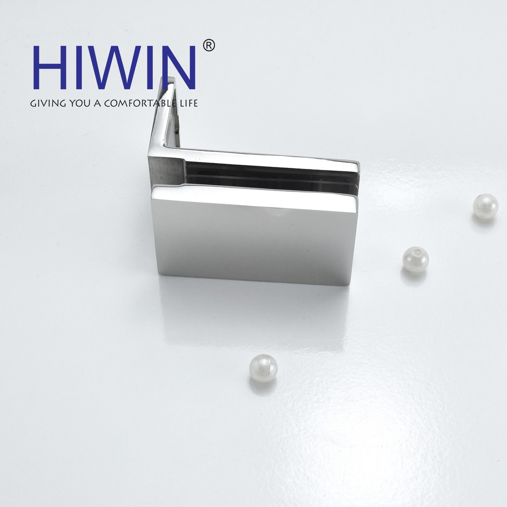 Kẹp 90 kính - tường cabin tắm inox 304 mặt gương Hiwin AR-601