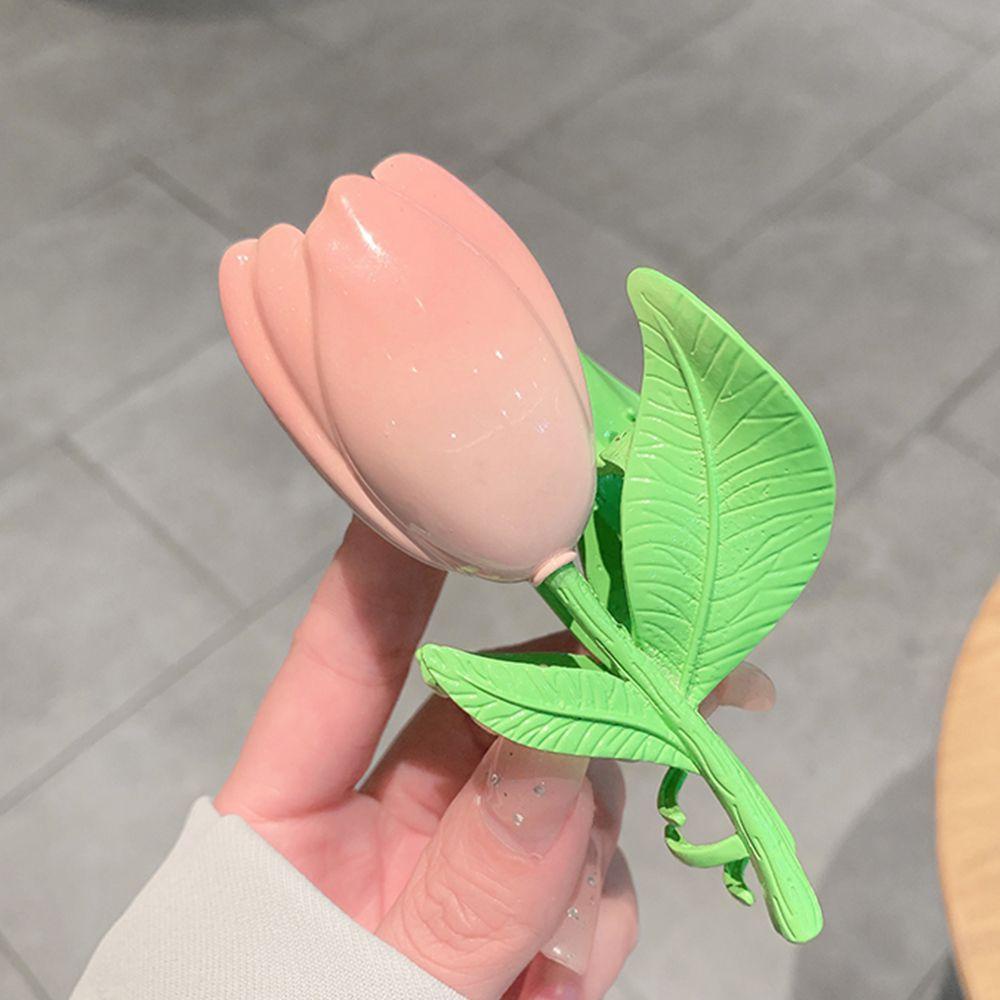Kẹp Tóc Hình Hoa Tulip / Cá Mập / Cá Mập Kiểu Pháp Ngọt Ngào Sáng Tạo Cho Nữ