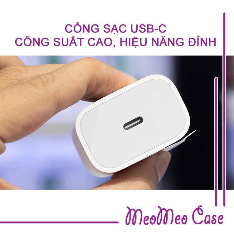 Bộ củ cáp sạc nhanh 20W cho IPhone 8 - 12 / 12 mini / 12 pro max - Bảo hành 1 đổi 1 trong vòng 6 tháng