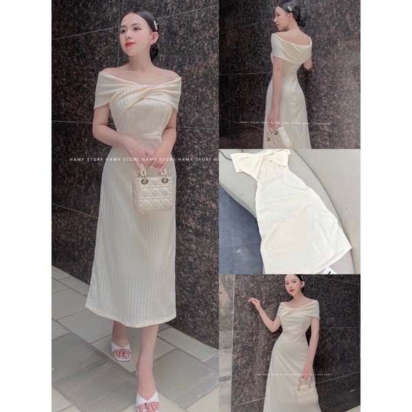 Đầm Bệt Vai V053