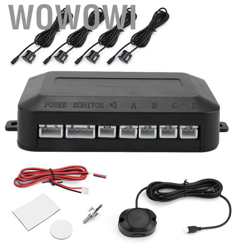 Cảm Biến Đỗ Xe Wowowi 12v Có 4 Âm Thanh