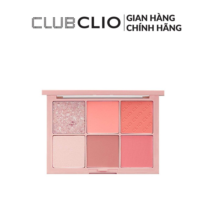 Má Hồng Trang Điểm Clio Pro Blusher Palette Bloom Pastel 3.5G X 6